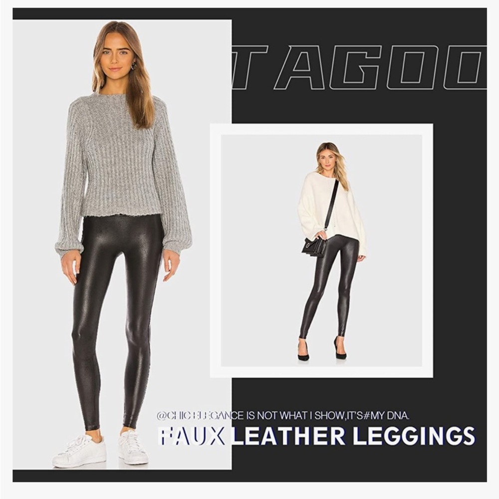 Tagoo Faux Leather Leggings